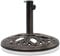 TANGZON 11KG Cast Iron Umbrella Base, Heavy Duty Round Parasol Base with Adjustable Knob & Exquisite Pattern, Outdoor Parasol Stand for Patio Deck Yard Lawn, Bronze