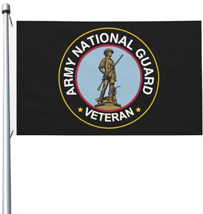 Premium Bandera resistente a la intemperie Veteranos de la Guardia Civil del Ejército de los Estados Unidos Decorativo Banderas para eventos 90x150 cm para pubs,Decoración exterior,jardín