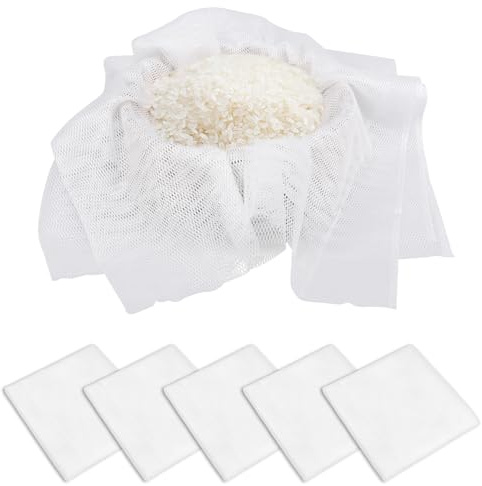 6 pezzi – rete di riso non bastone – panno per cottura a vapore fine maglia poliestere sushi – rete per uso commerciale ristorante a casa