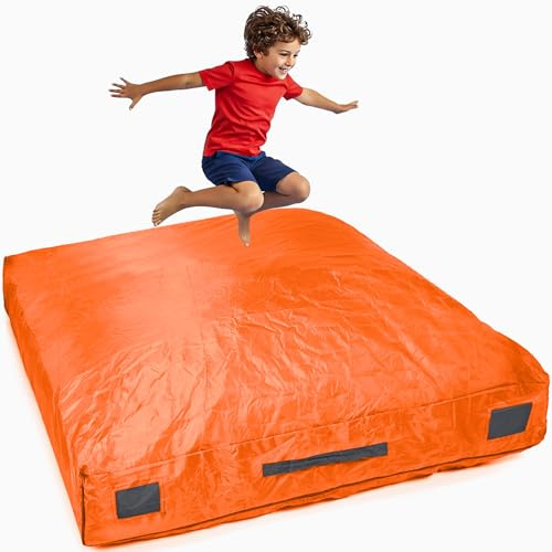 SaferBounce Hüpfpolster Für Kinder | Groß 152 x 152 cm Oder 122 x 91 cm | Hüpfkissen Kinder | Hüpfmatratze | Sprungmatte | Sensory Crash Pad Für Springen, Klettern