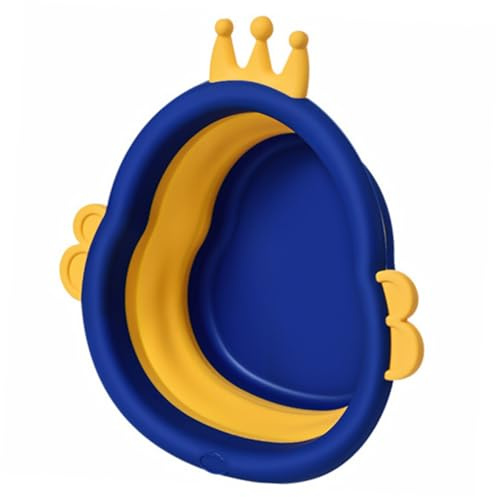 Babywaschbecken Faltbar, Tragbar, Blaues Pp, Kleiner Design für Babys | Leicht und Stabil, Integrierte Form, Große Kapazität, Kinderfreundliches Cartoon Design, für Säuglinge