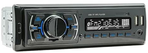 Autoradio Dab 1 Din Bluetooth Vivavoce Stereo Lettore MP3 FM USB TF Aux Schermo LCD Connettore ISO Unità principale D3307