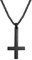 PROSTEEL Petruskreuz Anhänger Halskette schwarz Edelstahl St. Peter Kreuzanhänger Upside Down Kreuz Kette Gothik Damen Herren ModeSchmuck Accessoire für Weihnachten