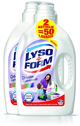 Lysoform Detersivo Igienizzante per Bucato, Colori Brillanti, 25 Lavaggi