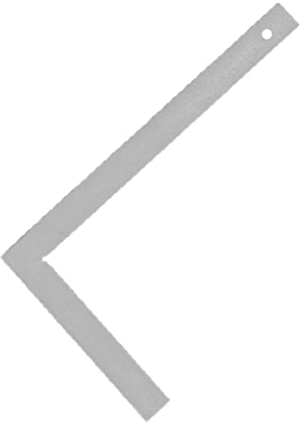 Karl Dahm Maurerwinkel ohne Anschlag 300mm I Flacher Metallwinkel für das Ausrichten & Anreißen von rechten Winkeln I Mit Bohrung zum Aufhängen –10280