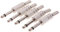 Shiwaki 5pcs Fiche Connecteur Jack 6.35mm Mono Mâle à Souder Contact