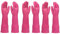 YSLON Rubber Dishwashing Glove Kitchen Cleaning Gloves 3-Pairs,Waterproof Reuseable.(Pink,Large)
