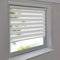 Doppelrollo 80 x 130 cm weiß Klemmfix ohne Bohren Vario Seitenzug Duorollo