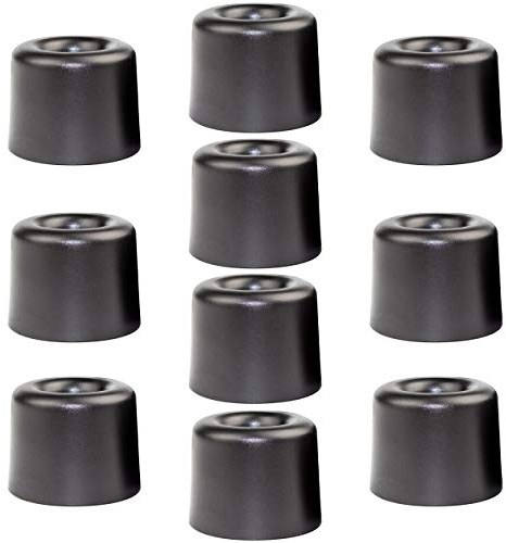 Enkotrade 10 Stück Türstopper Ø 30mm, zum Festschrauben, aus Kunststoff, Türpuffer Türanschlag oder als Möbelfuß verwendbar