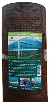 Mallas ocultación jardín Marrón, 1x10m, Malla sombreo al 90%, Malla jardín Verde y marrón, Varias Medidas