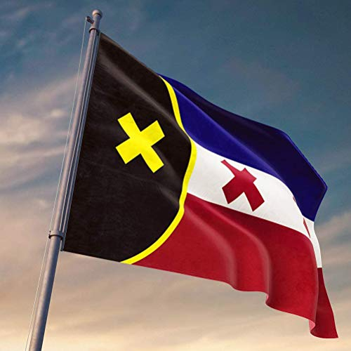 HERAHQ 2021 Lmanburg Flagge Traum SMP Flagge, L'Manberg Banner doppelt genäht Polyester Europäer schöne helle lebendige Farben,2 x 3 FT(60 * 90cm)