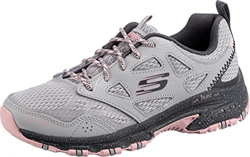 Skechers Skechers, trekking shoes Donna, Grigio Pelle Mesh Rosa Trim, 39 EU