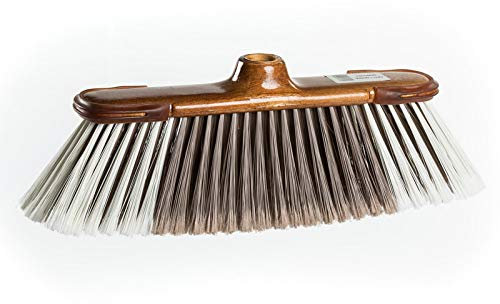 Escobón Visón Lujo con cantoneras Salva-Muebles. Cerdas Suaves y Rosca Universal 22 mm.