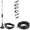 FM Antenna Portable Radio Antenna 75 ohm SMA Aerial Adapter High-frequency cable Stereo Receiver Indoor Aerial with high Magnetic Base, match with Extension Coaxial Cable 10 meters/32.8 ft
