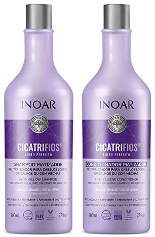 Inoar Kit Cicatrifios Blond Shampoo + Conditioner, 1 l