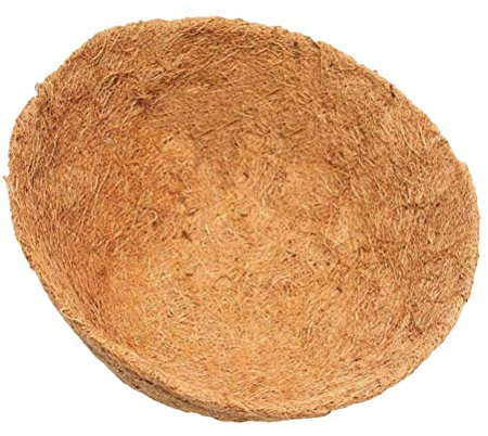 YARNOW Kokoseinlage für Hängemapel Blumenampeln Kokoseinsätze Kokoseinlage Kokosmatte Hängekorb Kokos Ersatzeinlage Rund Kokosfaser Liner Kokostöpfe Einlage Pflanzkorb Einsatz 40cm