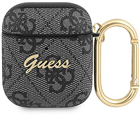 Guess GUA24GSMK Hülle für AirPods grau 4G Script Metal Collection