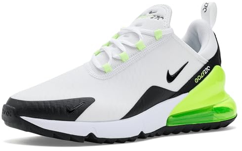 NIKE Air MAX 270g, Men's Golf Shoes, Multicoloured White Black Volt Barely Volt, 9 UK