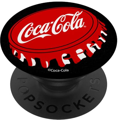 Coca-Cola Old School Retro Flaschenverschluss Rot PopSockets mit austauschbarem PopGrip
