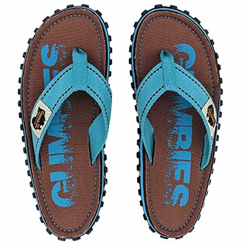 Gumbies Islander Unisex-Flip-Flops, mit superweichem Baumwoll-Zehensteg und robuster recycelter Gummisohle Komfort garantiert, Erodiert Retro, 36 2/3 EU