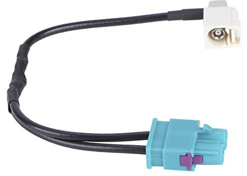 Autoradio Antennenadapterkabel, 2 auf 1 MIB Antennenadapter G FAKRA Radio für RCD330G RCD330 RCN210 RCD510 Passend für Desay