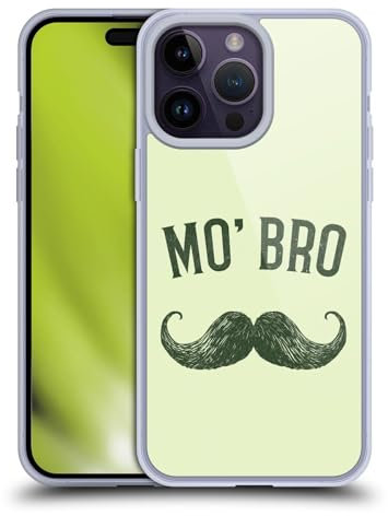 Head Case Designs Bigote Hermano Noviembre Caso de Gel Suave Compatible con Apple iPhone 14 Pro MAX