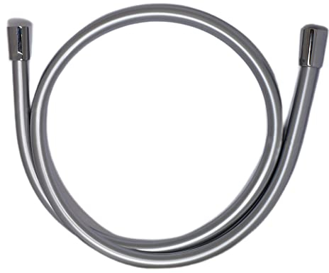 Qualitäts-Brauseschlauch Argento - 120 cm / 1,2 m Länge - 5 lagig mit Drehkonus - hochwertiges Chromdesign