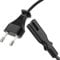 conecto Stromkabel Netzkabel 2 Polig, 2,0m, Eurostecker Netzstecker Typ C auf IEC C7 Buchse Euro 8 Stecker, Netzteil Strom Kabel für Haushaltsgeräte, PS3, PS4, PS5, TV UVM, Schwarz