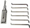 GFYWZ SS001 2 en 1 crochetage de Serrure et décodeur pour Serrure de Porte à Double rainure, Outils Professionnels de serrurier