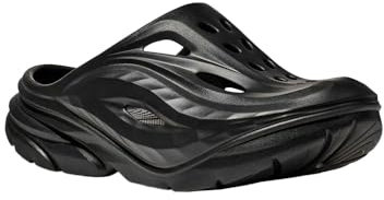 HOKA Unisex-Adult Ora Recovery Mule Slide Sandal, Black/Black, 6 Women/4 Men