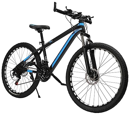 ERnonde Mountainbike 26 Zoll Scheibenbremsen Klappfahrräd, Erwachsene Fahrräd mit 21-Gang-Schaltung, Vollfederung Fahrräd, Klappfahrrad für Damen & Herren