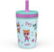 Zak Designs SuperKitties Kelso Trinkbecher für Kleinkinder für Reisen oder zu Hause, vakuumisolierte Edelstahl-Schnabeltasse mit auslaufsicherem Design, perfekt für Kinder (Ginny, Sparks, Buddy,