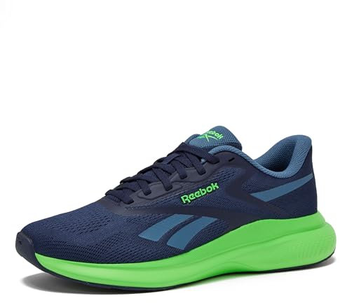 Reebok Energen Run 4 Running Shoes for Men, Lightweight Athletic Mens Sneakers Size 6.5 to 14, Vector Navy/Twilight Blue/Solar Lime, 43 EU