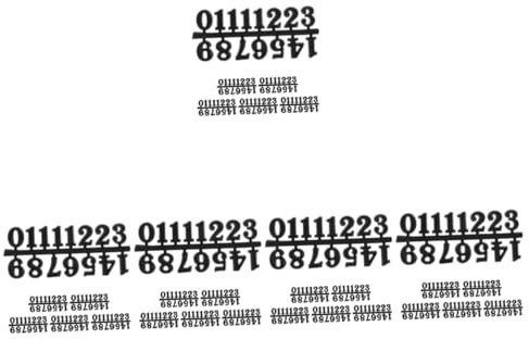 OSALADI 30sets Diy Clock Repair Numbers Kit Arabic Numerals Wall Clock Parts Digital Bell Replacement Numbers