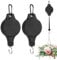 Roysmart Pflanzen Aufhängung, 2 Stück Einziehbar Blumenhaken Vogelhaus Haken Pflanzen Halter, Verstellbarer Pull Down Aufhänger Haken Pflanzen Halter für Vogelhaus Blumenampel Gartenkörbe
