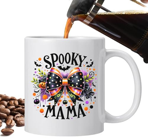 Tazas de café de Halloween, taza de café de Halloween, taza de agua espeluznante, taza de agua de cerámica para leche, café, té, gótico