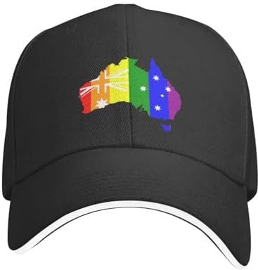 ENWIND Baseballmütze Australian Pride Flagge Farben Design Baseball Cap Mode Strandkappe Ball Cap Strandtasche Golfbekleidung Männer Damen Hut