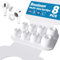 4 Paar airpods pro aufsätze kompatibel mit Airpods Pro 2 Kopfhörer Aufsätze Silikontips mit Loch zur Geräuschreduzierung und tragbarem Aufbewahrungsetui XS/S/M/L Weiß