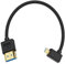 Maxhood Ultra Thin Short Micro HDMI to HDMI Cable 0.3M, 8K Left Angle 90 Degree Micro HDMI to HDMI Adapter Cable, Soft Slim HDMI 2.1 to Micro HDMI Cable Compatible for Raspberry Pi 5 4, Hero 9/8/7