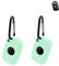 2pack Protective Case For Tile Life 360 Pro 2024 Anti-Loss Tracker Silicone Keychain- Durable and Stylish Cover,Waterproof,Anti-fall,Mintgreen
