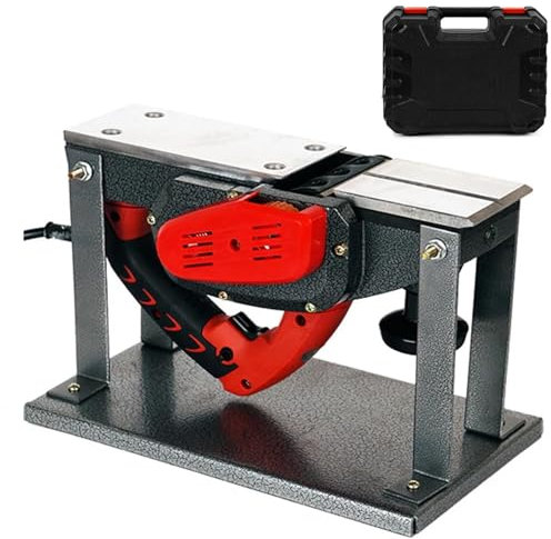 Cepilladora eléctrica, herramienta de carpintería de 2000 W para carpintería, cepilladora de mano multifuncional con caja de almacenamiento para muebles de bricolaje y proyectos de carpintería