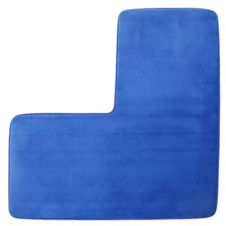 Tdkjfoutr Tappeto da Bagno A Forma di L Lavabile, Morbido e Ideale per Spazi Doccia Ad Angolo.