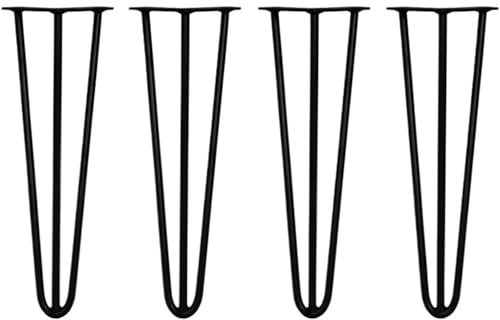 Lot de 4 pieds de meubles en métal robustes, pieds de rechange universels et réglables for chaise, canapé, commode, table, armoire et meubles de maison, design moderne et durable, support amélioré(16I
