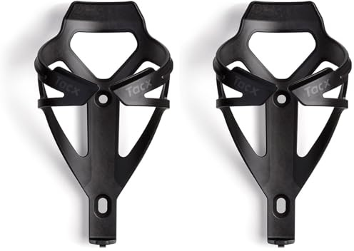 Tacx Deva Porte-Bidon Mixte, Noir Unisex-Adult, Taille Unique (Lot de 2)