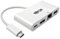 TrippLite by Eaton USB-C Multiport Adapter - 4K HDMI, USB 3.x (5Gbps) Hub Port, GbE, 60W PD Aufladung, HDCP, Weiß