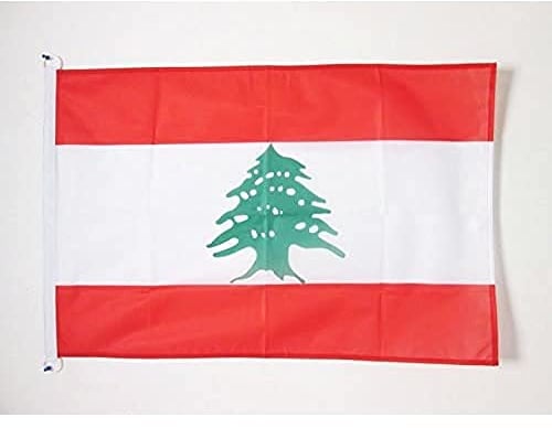 AZ FLAG Bandera de LÍBANO 90x60cm Uso Exterior - Bandera LIBANESA 60 x 90 cm Anillos