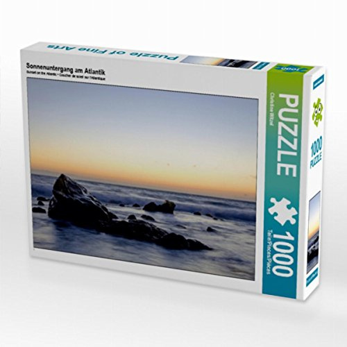CALVENDO Puzzle Sonnenuntergang am Atlantik | 1000 Teile Lege-Größe 64 x 48 cm Foto-Puzzle für glückliche Stunden