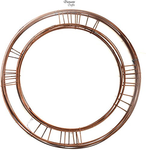 16 inch Wreath Rings Flat Wire Copper Mossing Frame (5)