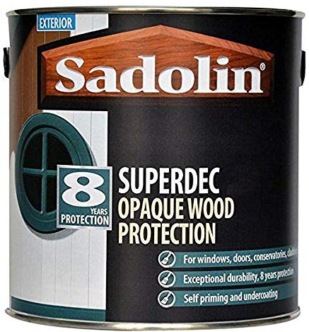 Sadolin Superdec Opaque Wood Protection 2.5 litre - Black Gloss