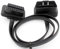 LoongGate OBD-II OBD2 Verlängerungskabel Ultra Low Profile - Flachbandkabel 8-Pin-Pass-Through für Bluetooth WiFi USB ECU Leser OBDII Code-Scanner - 0,6 Meter